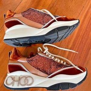 Jimmy Choo “Raine” glitters sneakers
